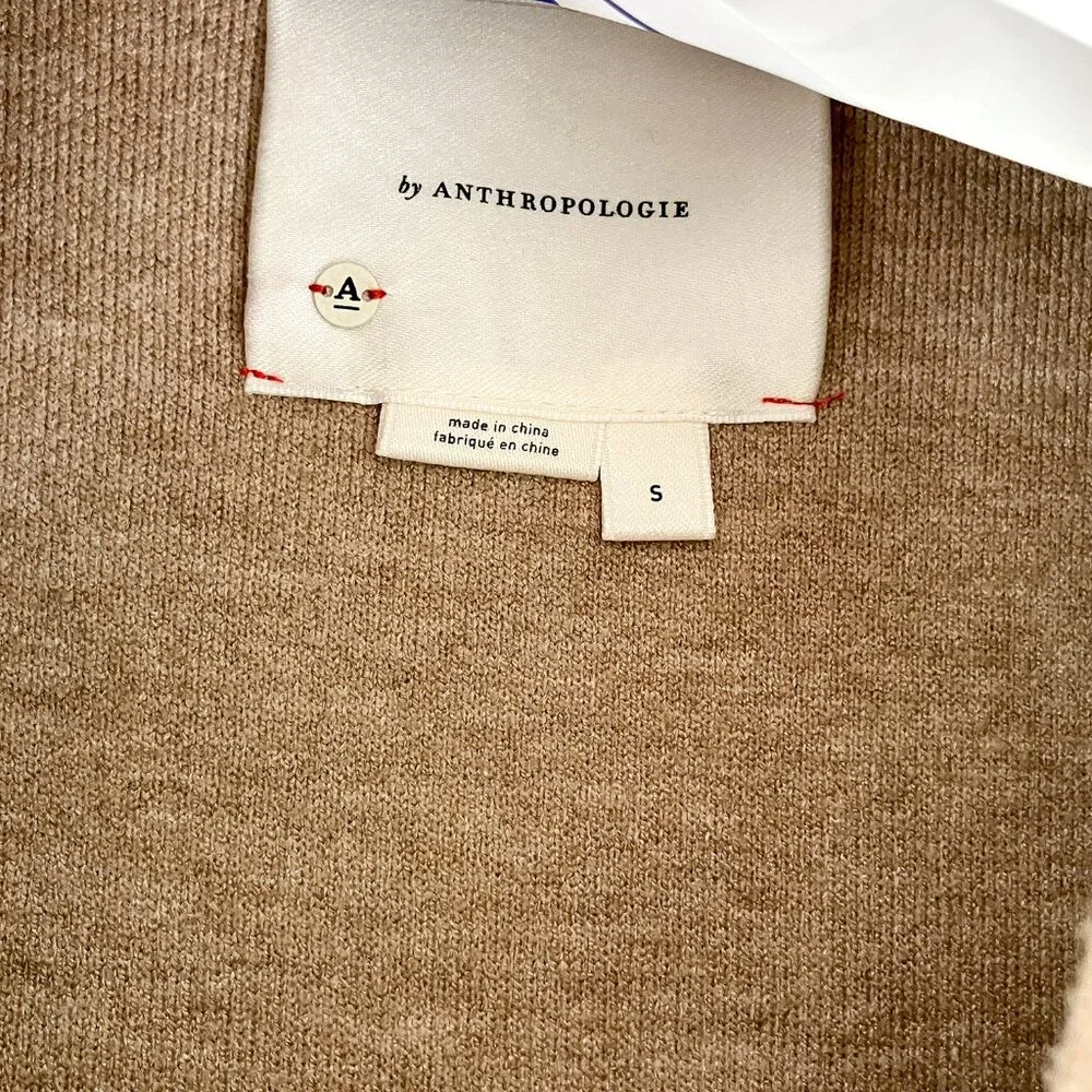 Anthropologie Knit Sweater Blazer, Small, Beige - Picture 3 of 6